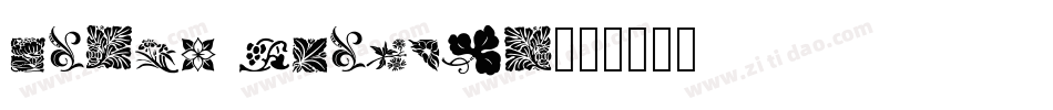 Rough Flowers字体转换